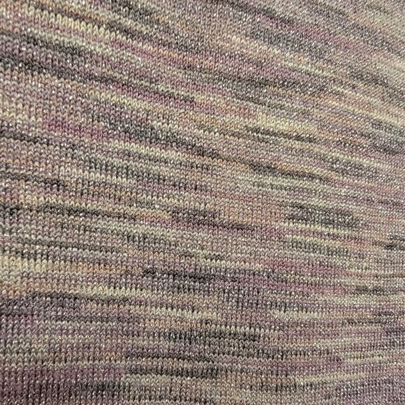 Apt. 9 Short‎ Sleeve Top Women’s Size S Pink Silver Metallic Cowl Neck - Picture 4 of 6